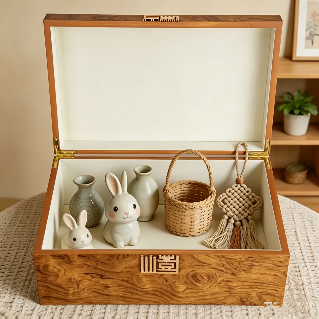 Customizable Letter Jewelry Box, High-End Luxury Design